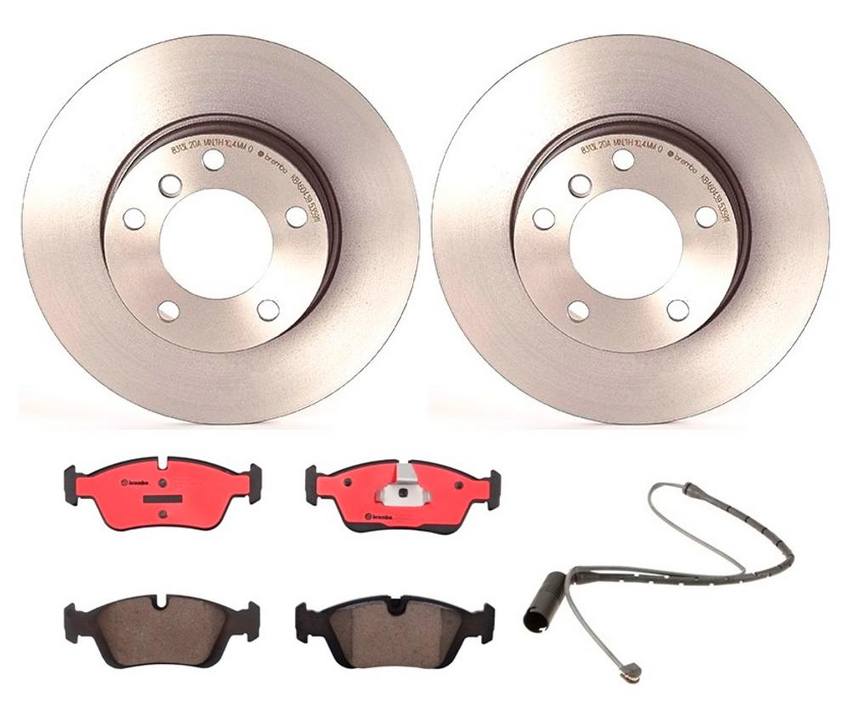 Brembo Brake Pads and Rotors Kit - Front (286mm) (Ceramic)